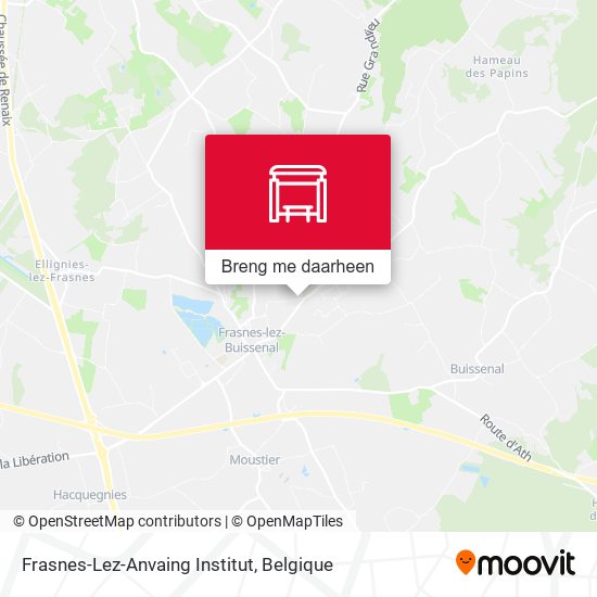 Frasnes-Lez-Anvaing Institut kaart