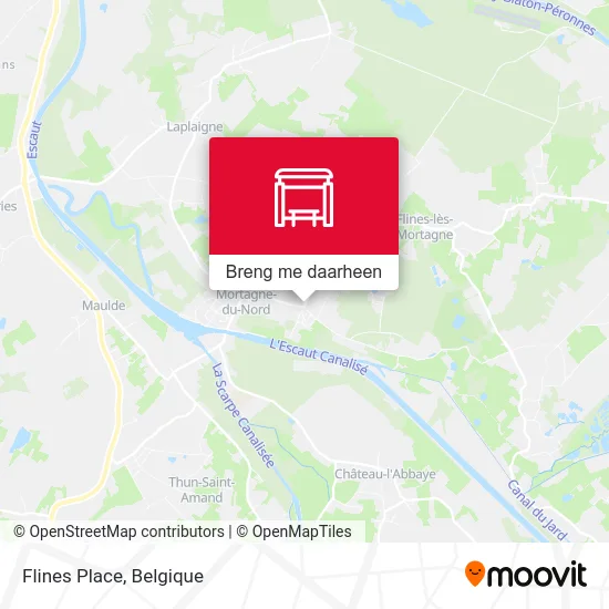 Flines Place kaart