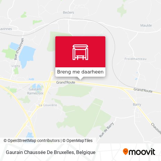Gaurain Chaussée De Bruxelles kaart
