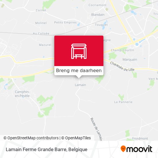 Lamain Ferme Grande Barre kaart
