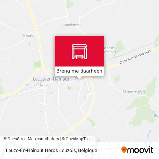 Leuze-En-Hainaut Héros Leuzois kaart