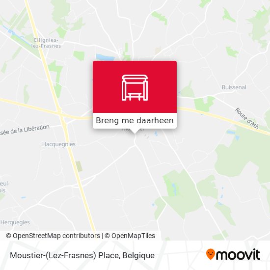 Moustier-(Lez-Frasnes) Place kaart
