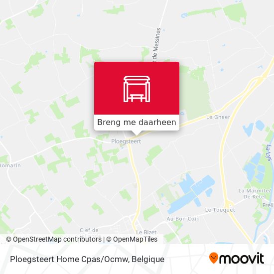 Ploegsteert Home Cpas/Ocmw kaart