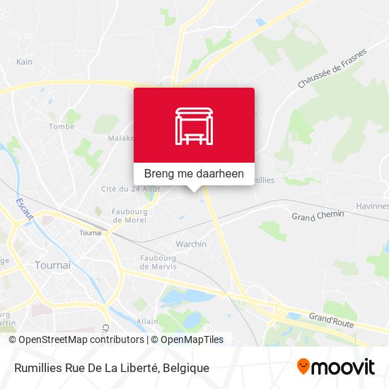 Rumillies Rue De La Liberté kaart