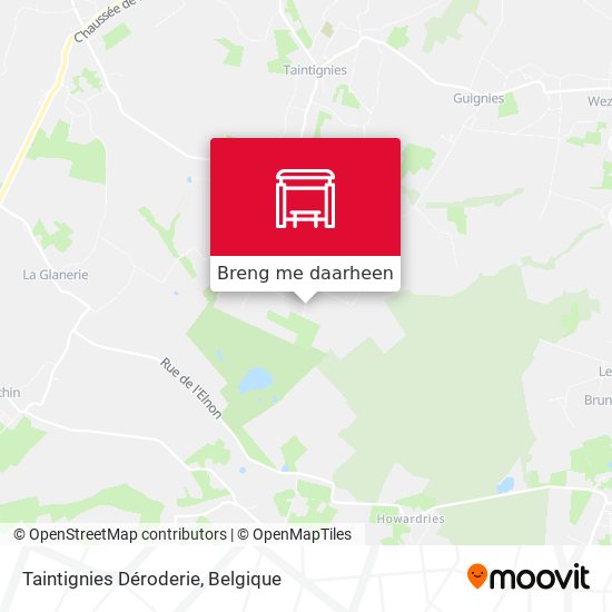 Taintignies Déroderie kaart