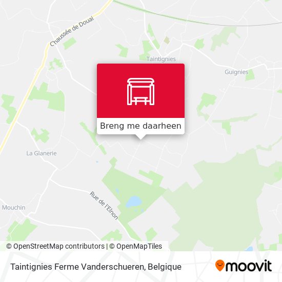 Taintignies Ferme Vanderschueren kaart