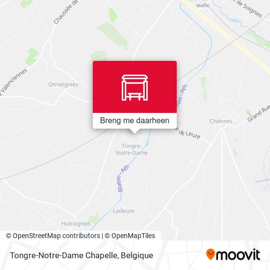 Tongre-Notre-Dame Chapelle kaart