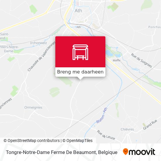 Tongre-Notre-Dame Ferme De Beaumont kaart