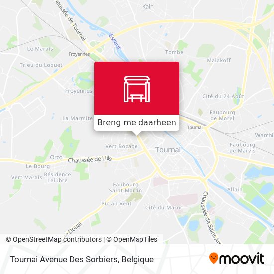 Tournai Avenue Des Sorbiers kaart