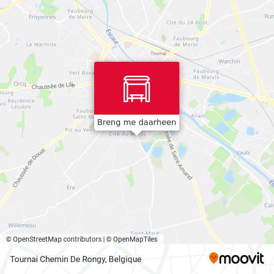 Tournai Chemin De Rongy kaart