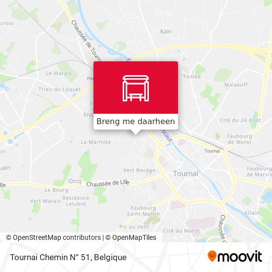 Tournai Chemin N° 51 kaart
