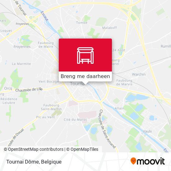 Tournai Dôme kaart
