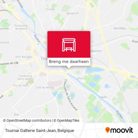 Tournai Galterie Saint-Jean kaart