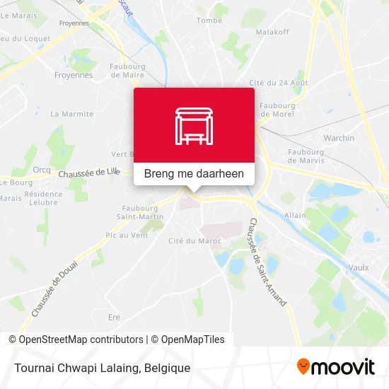 Tournai Chwapi Lalaing kaart