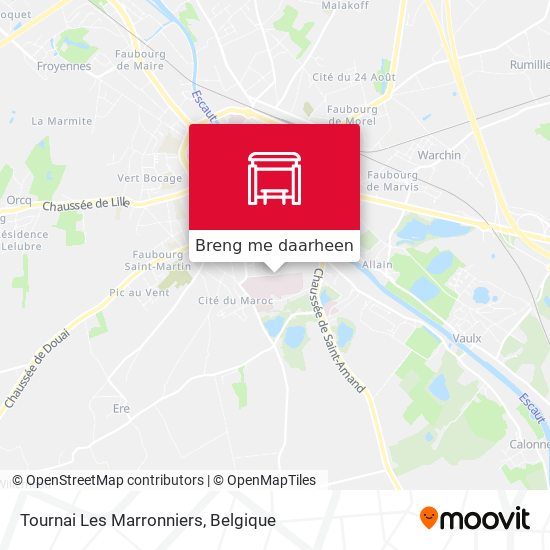 Tournai Les Marronniers kaart