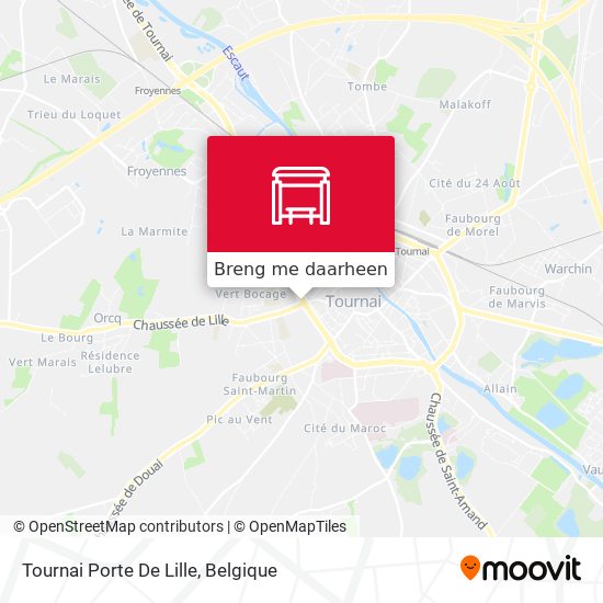 Tournai Porte De Lille kaart
