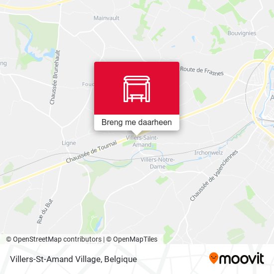 Villers-St-Amand Village kaart