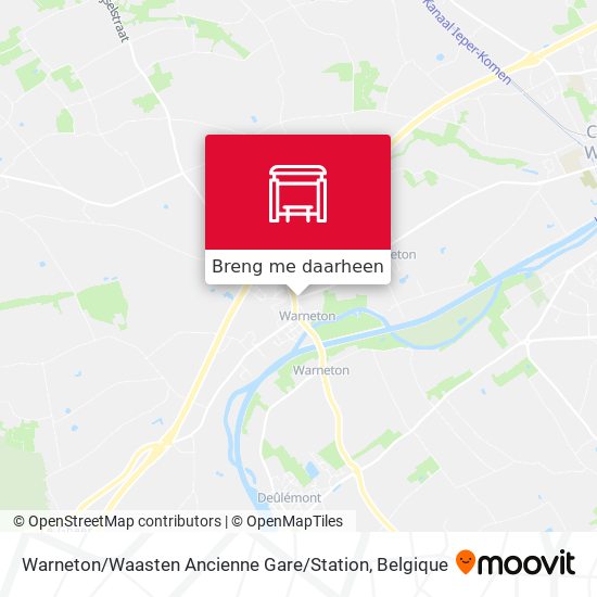 Warneton / Waasten Ancienne Gare / Station kaart