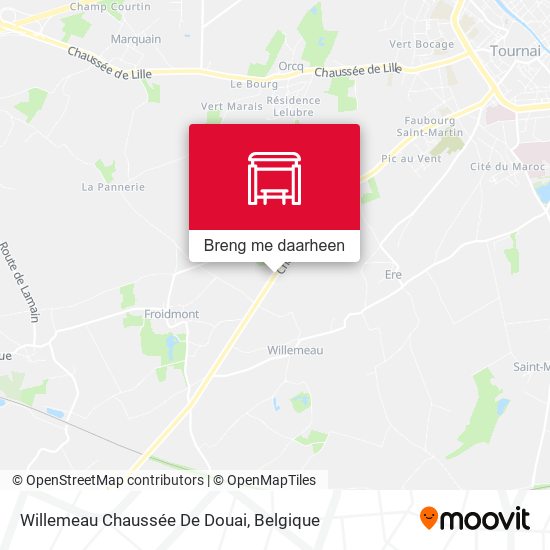 Willemeau Chaussée De Douai kaart