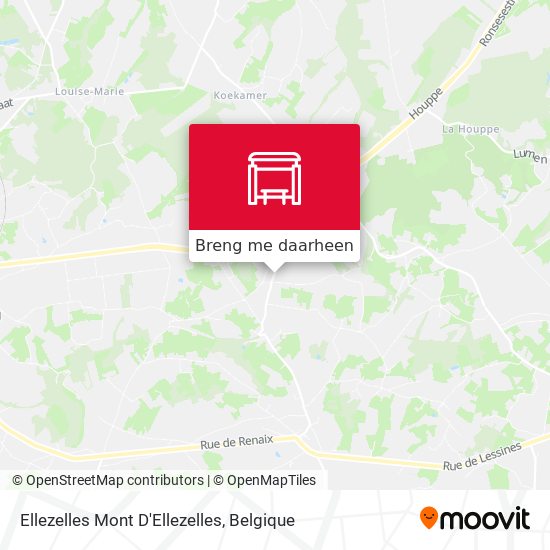 Ellezelles Mont D'Ellezelles kaart