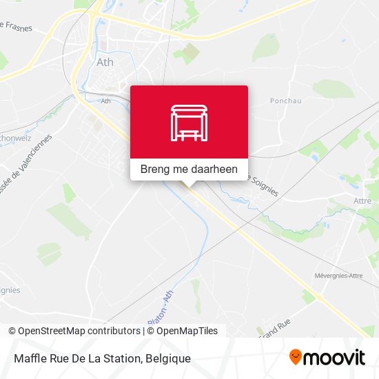 Maffle Rue De La Station kaart