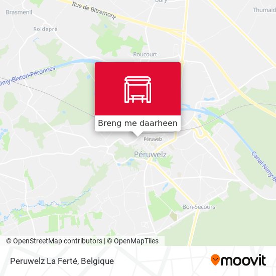 Peruwelz La Ferté kaart