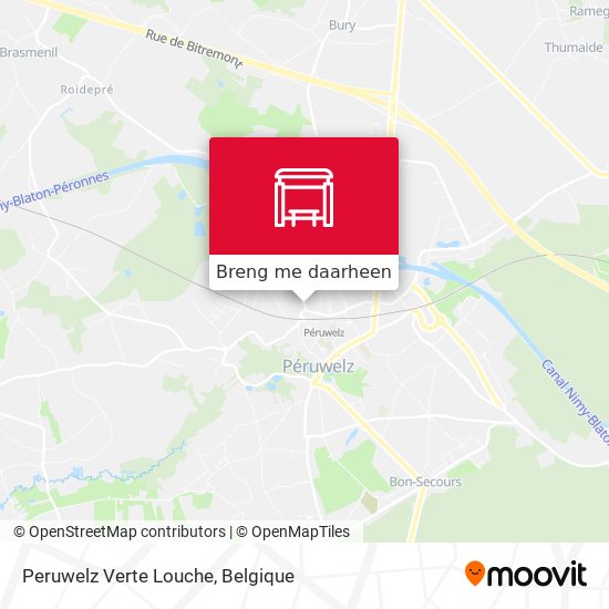 Peruwelz Verte Louche kaart