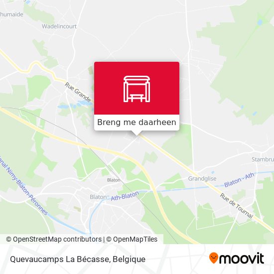 Quevaucamps La Bécasse kaart
