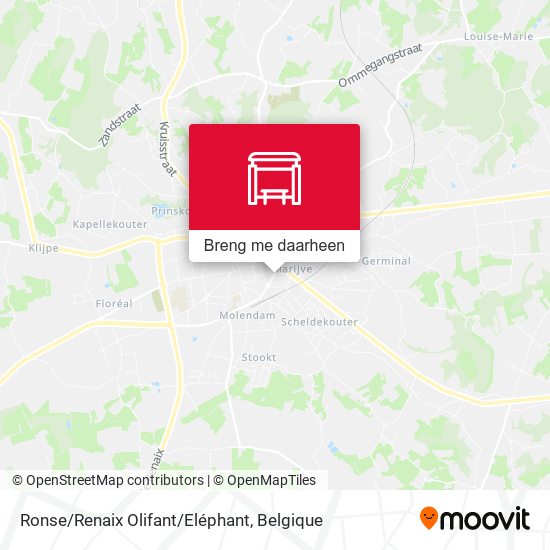 Ronse/Renaix Olifant/Eléphant kaart
