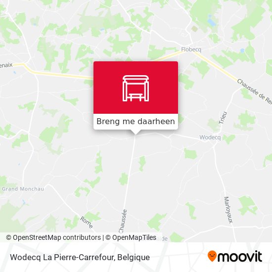 Wodecq La Pierre-Carrefour kaart