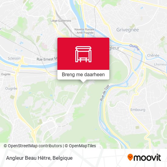 Angleur Beau Hêtre kaart