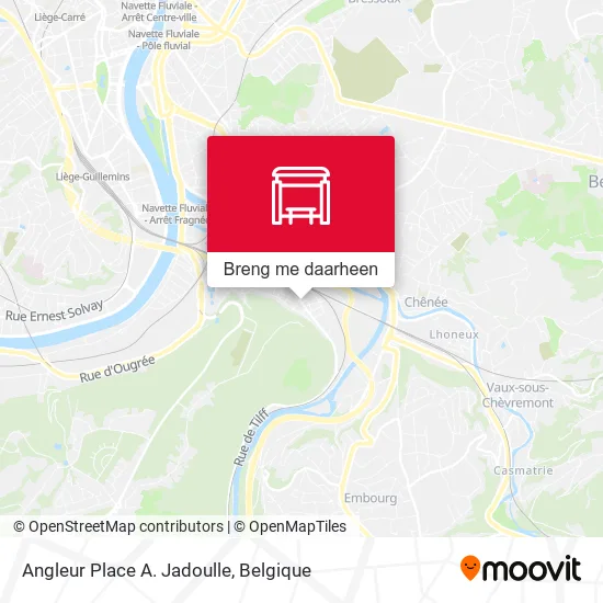 Angleur Place A. Jadoulle kaart