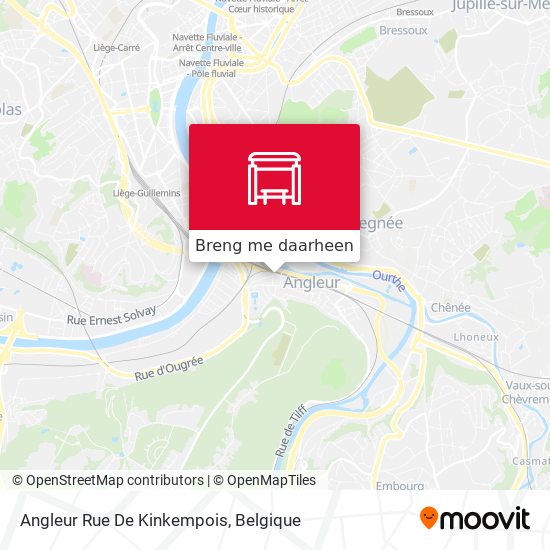 Angleur Rue De Kinkempois kaart