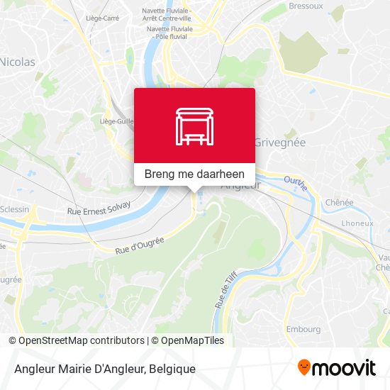 Angleur Mairie D'Angleur kaart