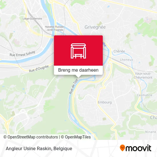 Angleur Usine Raskin kaart