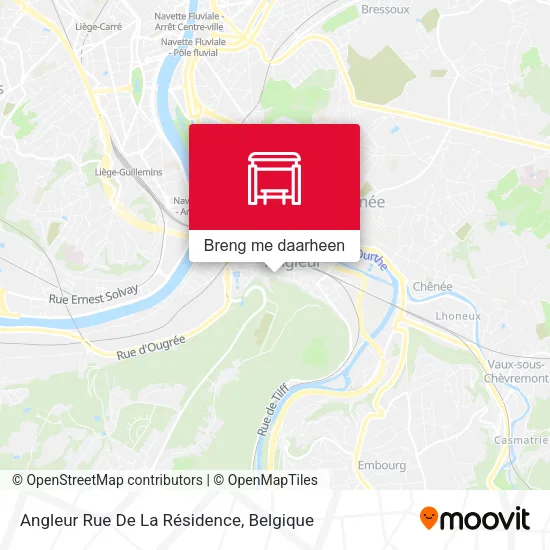 Angleur Rue De La Résidence kaart