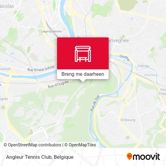 Angleur Tennis Club kaart