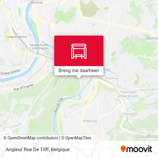 Angleur Rue De Tilff kaart