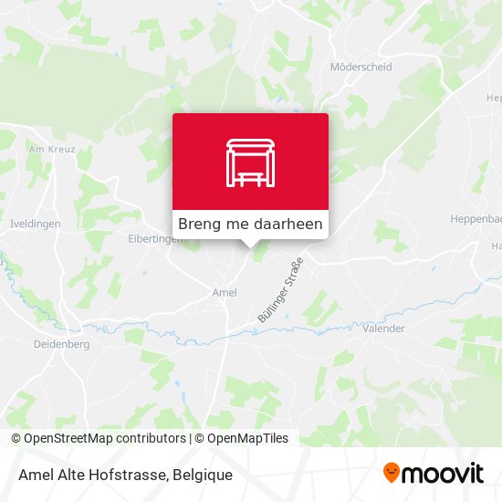 Amel Alte Hofstrasse kaart