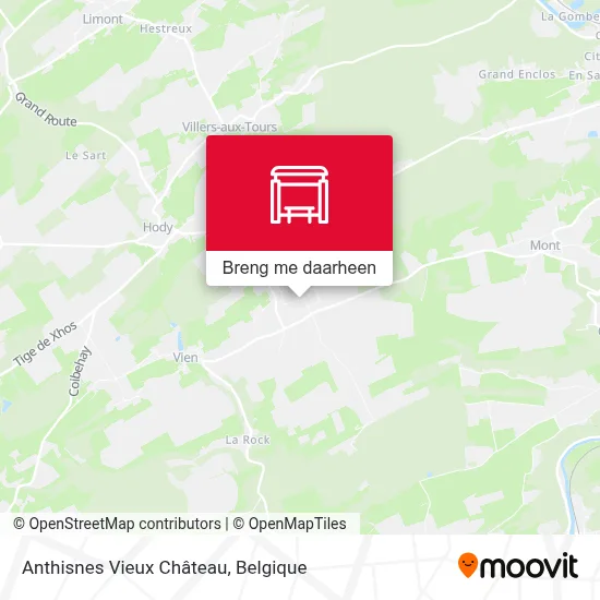 Anthisnes Vieux Château kaart