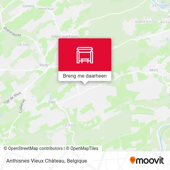 Anthisnes Vieux Château kaart