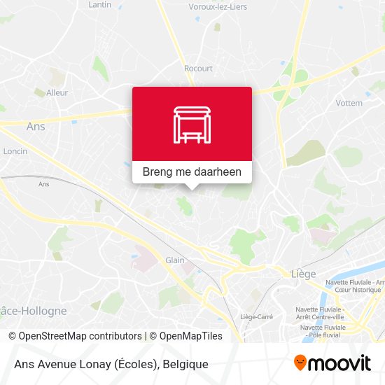 Ans Avenue Lonay (Écoles) kaart