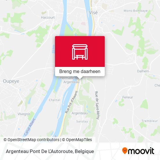 Argenteau Pont De L'Autoroute kaart