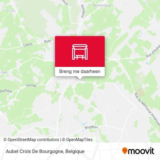 Aubel Croix De Bourgogne kaart