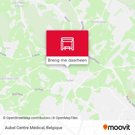 Aubel Centre Médical kaart