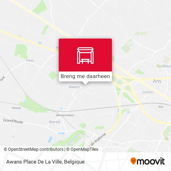 Awans Place De La Ville kaart