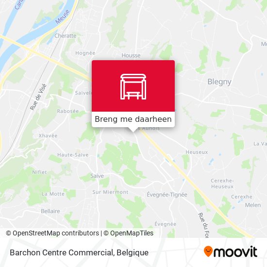 Barchon Centre Commercial kaart