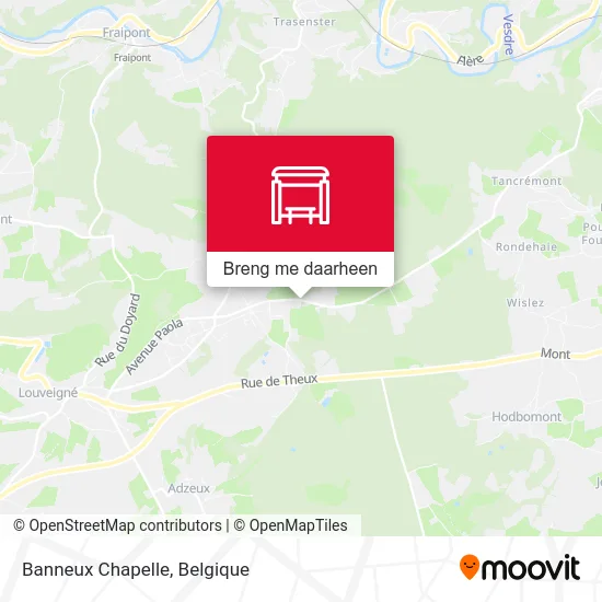 Banneux Chapelle kaart