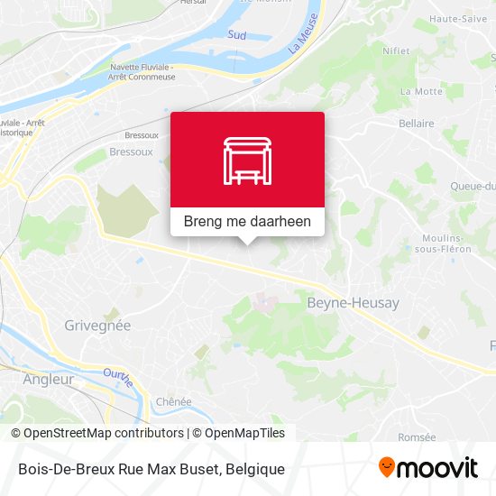 Bois-De-Breux Rue Max Buset kaart