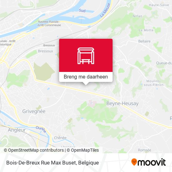 Bois-De-Breux Rue Max Buset kaart
